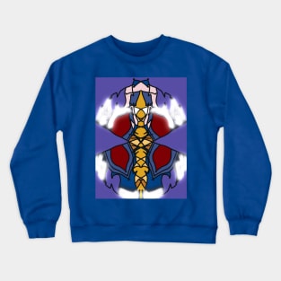 Purple alien Crewneck Sweatshirt